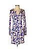 Diane von Furstenberg 100% Silk Blue Casual Dress Size 0 - photo 1