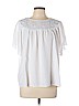Ann Taylor LOFT 100% Viscose White Short Sleeve Blouse Size XL - photo 1