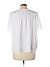 Ann Taylor LOFT 100% Viscose White Short Sleeve Blouse Size XL - photo 2