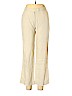 ROCHAS 100% Linen Tan Linen Pants Size 10 - photo 1