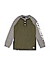 OshKosh B'gosh 100% Cotton Green Long Sleeve Henley Size 10 - 12 - photo 1