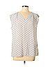 Banana Republic Factory Store 100% Polyester Ivory Short Sleeve Blouse Size M - photo 1
