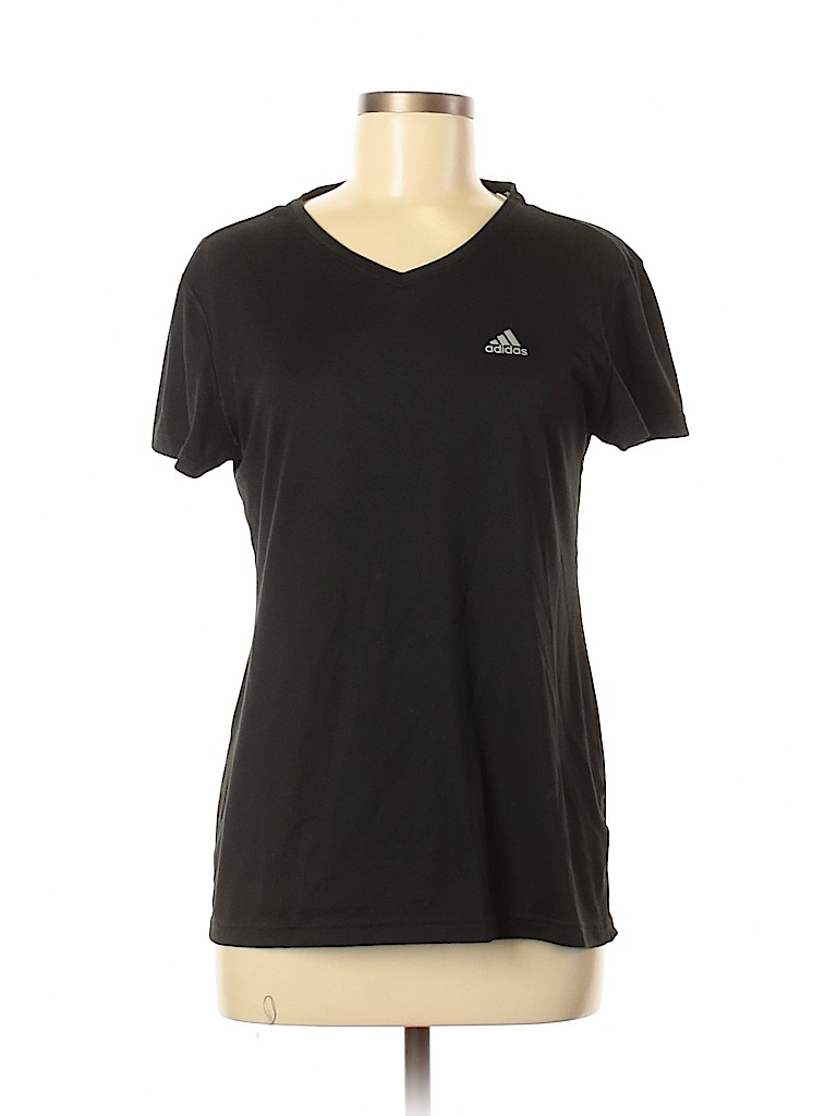 Adidas Solid Black Active T-Shirt Size M - 92% off | thredUP