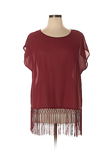 a.n.a. A New Approach Short Sleeve Blouse (view 1)