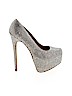Steve Madden Silver Heels Size 7 - photo 1