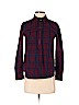 Madewell 100% Cotton Burgundy Long Sleeve Top Size XS - photo 1