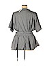 FASHION TO FIGURE 100% Cotton Gray Short Sleeve Blouse Size 1X Plus (1) - photo 2