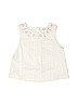 K.C. Parker 100% Cotton Ivory Sleeveless Blouse Size 7 - photo 1