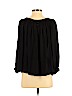 Nicole Miller Artelier 100% Silk Black 3/4 Sleeve Silk Top Size S - photo 2