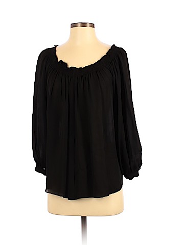 Nicole Miller Artelier 3/4 Sleeve Silk Top (view 1)