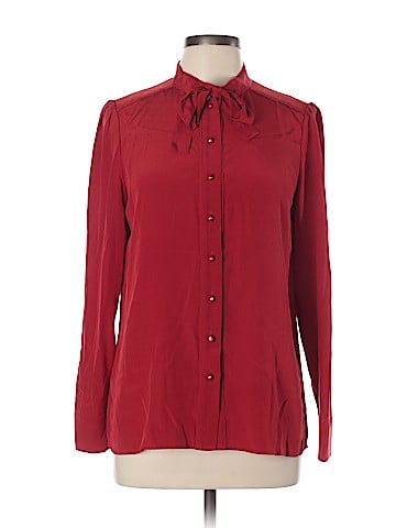 Marc by Marc Jacobs Long Sleeve Silk Top (view 1)