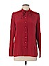 Marc by Marc Jacobs 100% Silk Red Long Sleeve Silk Top Size 10 - photo 1