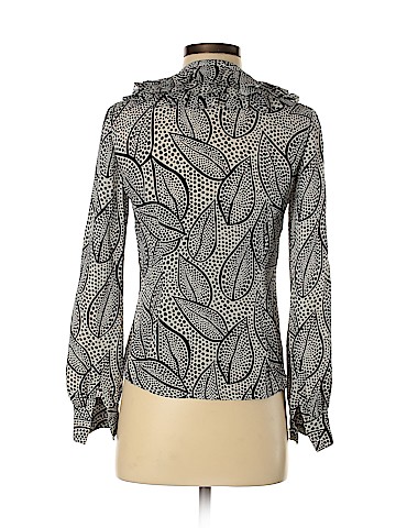 Tory Burch Long Sleeve Silk Top (view 2)