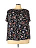Violet & Claire 100% Polyester Black Short Sleeve Blouse Size 3X - photo 1