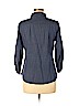 Ann Taylor LOFT Outlet 100% Cotton Blue 3/4 Sleeve Button-Down Shirt Size M (petite) - photo 2