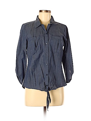 Ann Taylor LOFT Outlet 3/4 Sleeve Button-Down Shirt (view 1)