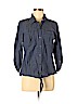 Ann Taylor LOFT Outlet 100% Cotton Blue 3/4 Sleeve Button-Down Shirt Size M (petite) - photo 1
