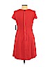 Vince Camuto 100% Polyester Red Casual Dress Size 10 (petite) - photo 2