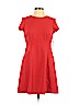 Vince Camuto 100% Polyester Red Casual Dress Size 10 (petite) - photo 1