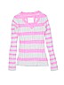 Justice Stripes Pink Pullover Sweater Size 12 - photo 1