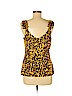 Versace 100% Viscose Yellow Sleeveless Blouse Size EU (IT) 44 / US 8 - photo 2