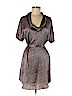 Annelore 100% Silk Gray Casual Dress Size 8 - photo 1
