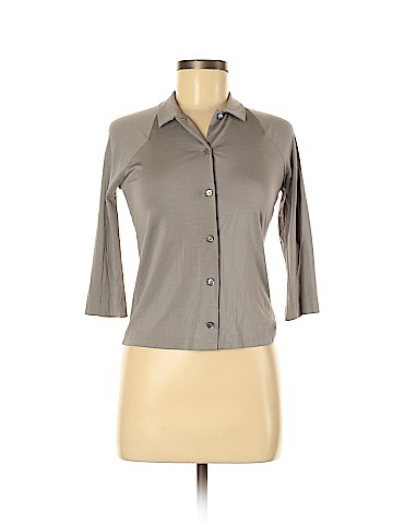 Jil Sander 3/4 Sleeve Silk Top (view 1)