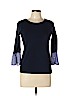 Ann Taylor LOFT Outlet Blue 3/4 Sleeve Top Size S (petite) - photo 1