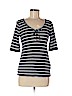 Lucky Brand Blue 3/4 Sleeve Top Size M - photo 1