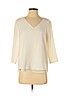 C&E Lifestyle Ivory 3/4 Sleeve Blouse Size S - photo 1