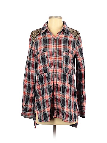 Free People Pskaufman Long Sleeve Button-Down Shirt (view 1)
