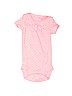 Child of Mine by Carter's 100% Cotton Pink Short Sleeve Onesie Size Preemie - photo 1