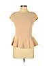 Alice + Olivia Tan Short Sleeve Blouse Size L - photo 1