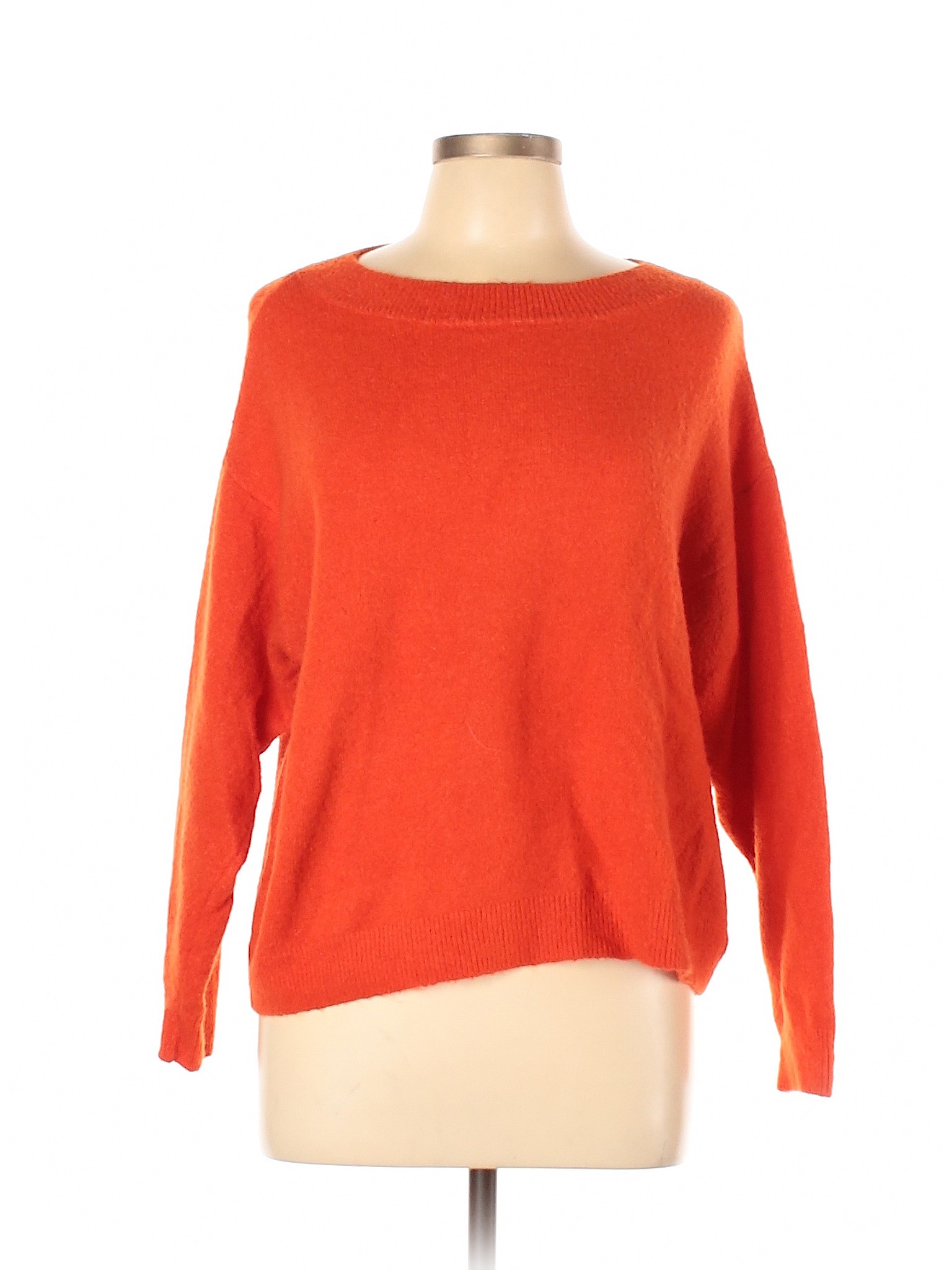 H&M Women Orange Pullover Sweater L | eBay
