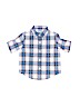 Janie and Jack 100% Cotton Blue Short Sleeve Button-Down Shirt Size 12-18 mo - photo 1