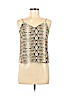 Banana Republic 100% Polyester Brown Sleeveless Blouse Size XS (petite) - photo 1