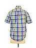 Ralph Lauren 100% Cotton Checkered-gingham Purple Short Sleeve Button-Down Shirt Size X-Large(18-20) - photo 2