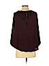 Ann Taylor LOFT Outlet 100% Polyester Burgundy 3/4 Sleeve Blouse Size XS (petite) - photo 2