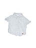 Zara 100% Cotton Blue Short Sleeve Button-Down Shirt Size 6-9 mo - photo 1