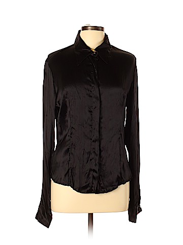 Just Cavalli Long Sleeve Silk Top (view 1)