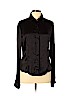 Just Cavalli 100% Silk Black Long Sleeve Silk Top Size EU (IT) 46 / US 10 - photo 1