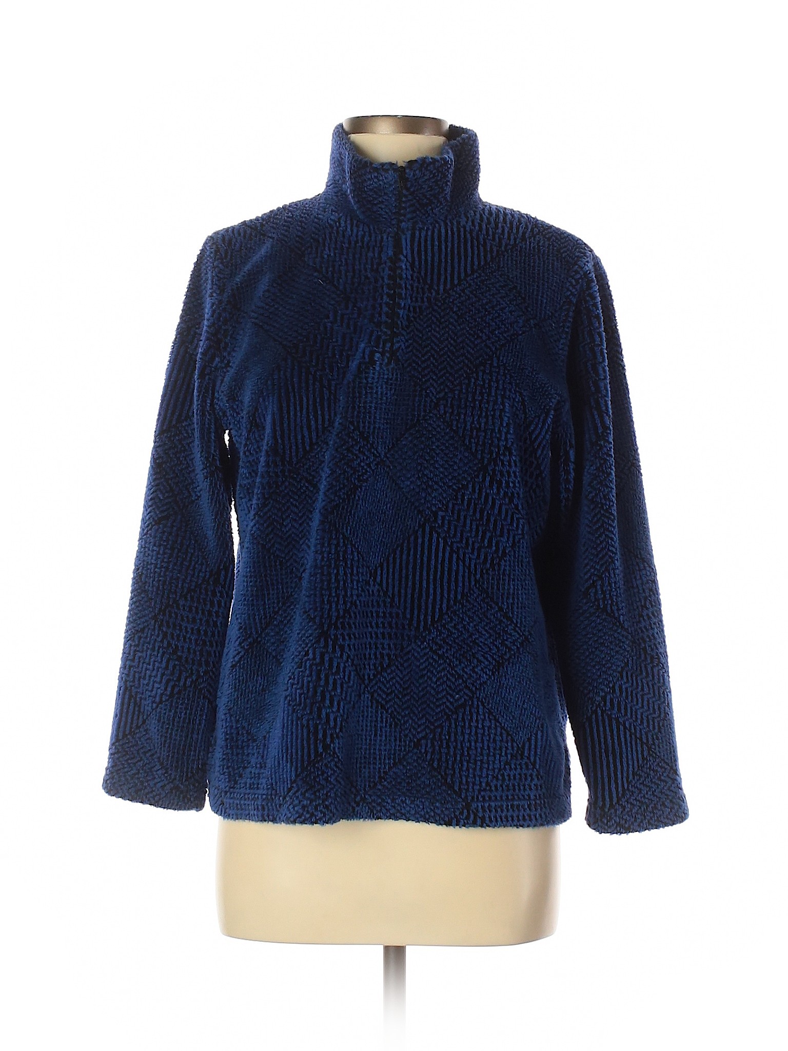 Talbots Women Blue Fleece 8 | eBay