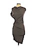 HELMUT Helmut Lang 100% Wool/laine Gray Casual Dress Size P (petite) - photo 1