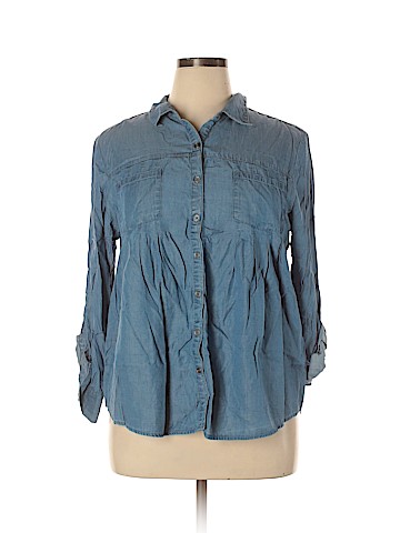 Style&Co Long Sleeve Button-Down Shirt (view 1)