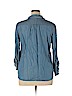 Style&Co 100% Lyocell Blue Long Sleeve Button-Down Shirt Size XL (petite) - photo 2