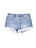 Free People Blue Denim Shorts Size 29 waist - photo 1