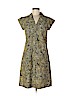 Annelore 100% Cotton Yellow Casual Dress Size 8 - photo 1