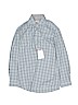 Isaac Mizrahi 100% Cotton Blue Long Sleeve Button-Down Shirt Size 10 - photo 1
