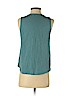 Ann Taylor LOFT Outlet 100% Cotton Teal Sleeveless Blouse Size S (petite) - photo 2