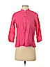 Eileen Fisher 100% Irish Linen Pink 3/4 Sleeve Button-Down Shirt Size P (petite) - photo 1